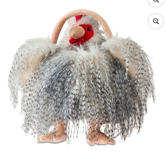 Fluffy Rooster Easter Basket for holiday or decor. Vibrant egg basket - Picture 5 of 8